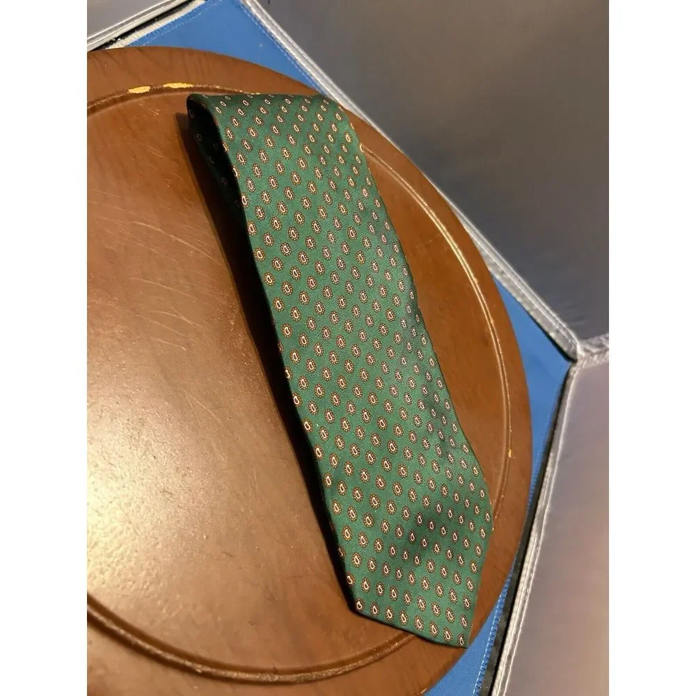 Angelo Bosani TieRacks Men's Turquoise 100% Silk Tie Paisley‎ Necktie USA Made
